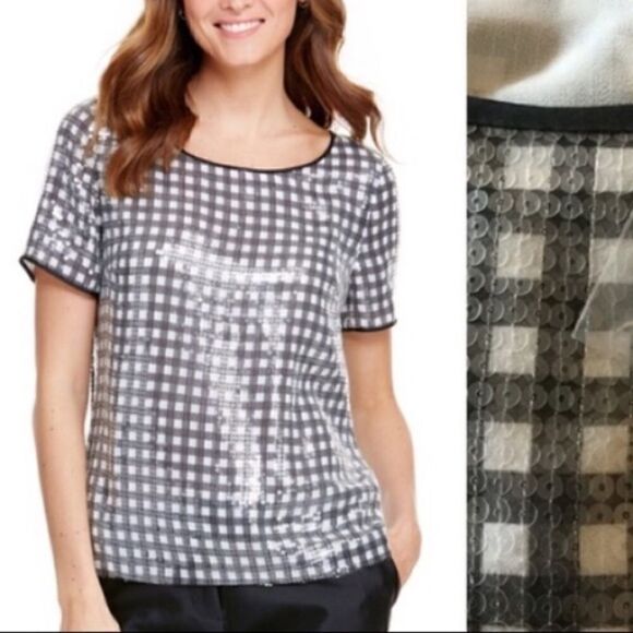 NWT Vineyard Vines Sequin Top Size 00 - Picture 2 of 6